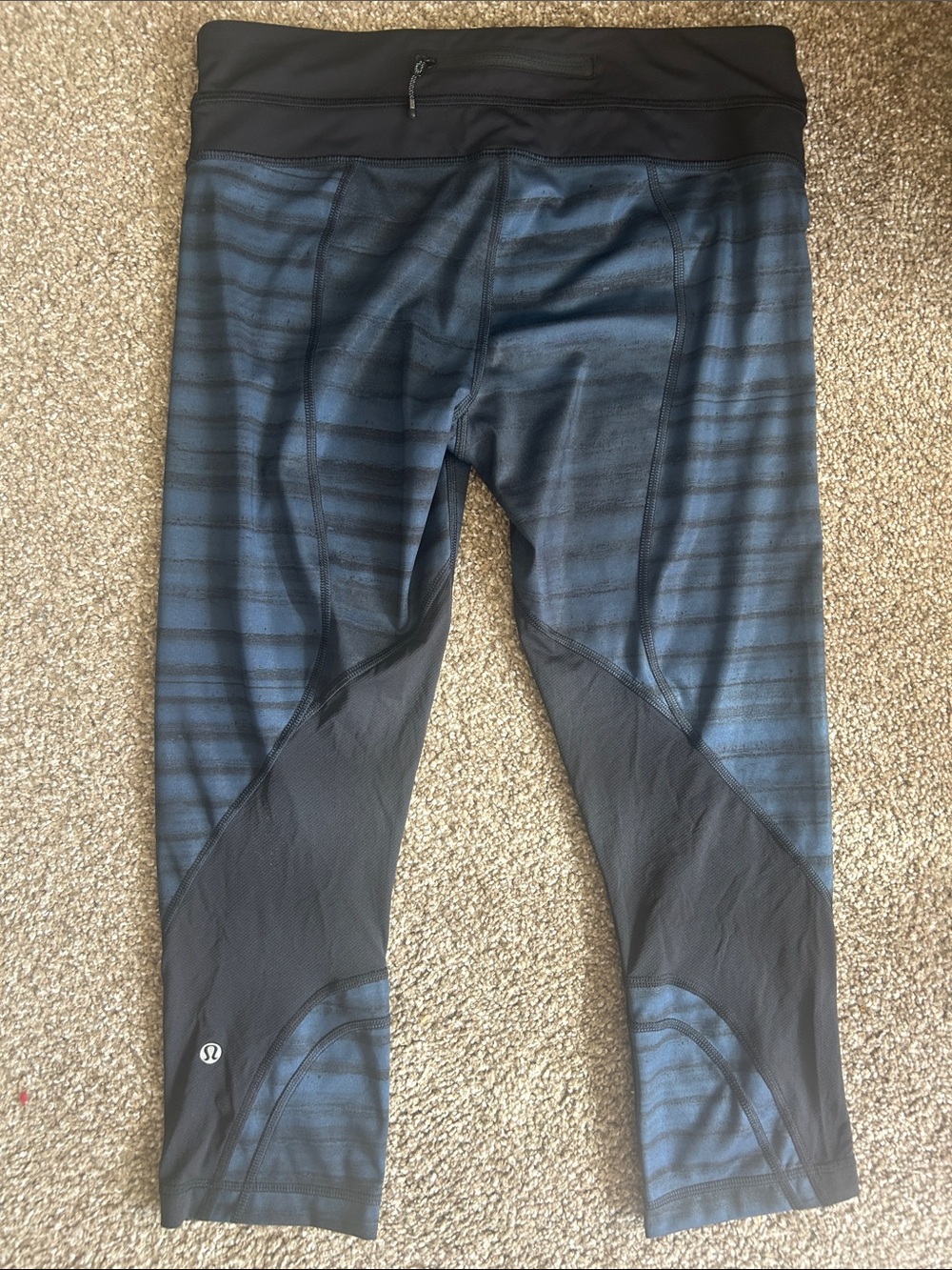 lululemon athletica Black with Navy Interior Leggings